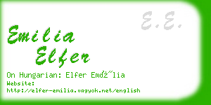 emilia elfer business card